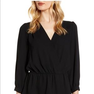 Halogen Peplum top color WHITE size S